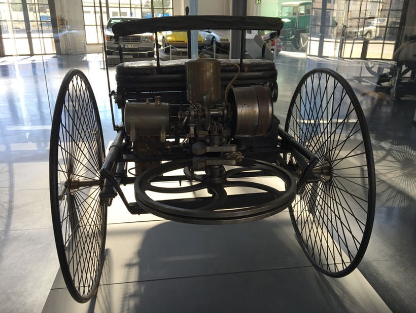 德国博物馆展出的世界第一辆汽车的原型车